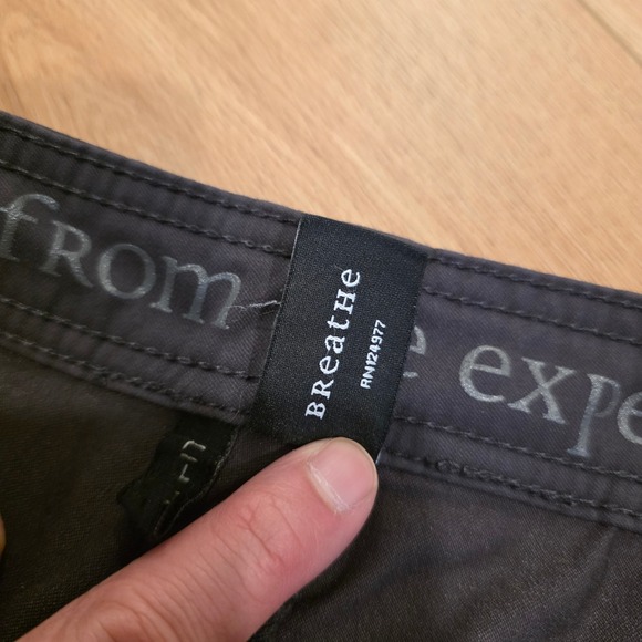 Prana Zion Slim Fit Pants Mens 30x32 Charcoal Gray Stretch Hiking Outdoor Travel - Picture 4 of 12